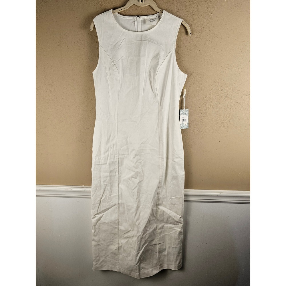 NWT Hyacinth House‎ Tuckernuck Womens White Sleeveless Dress Medium